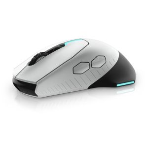 Dell Alienware 610M/Herná/Optická/Pre pravákov/16 000 DPI/Drôtová+bezdrôtová/Čierna-strieborná 545-BBCN