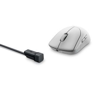 Dell Alienware Pre/Herná/Optická/Pre pravákov/26 000 DPI/Drôtová+bezdrôtová/Biela 545-BBFN