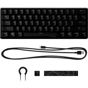 HyperX 60 Alloy Origins AQU/Drôtová USB/US layout/Čierna 56R61AA#ABA