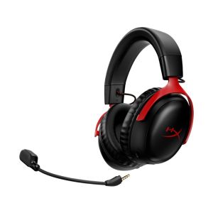 HP HyperX Cloud III/USB-C/Drôt/USB/Bezdrôt/Čierna-červená 77Z46AA