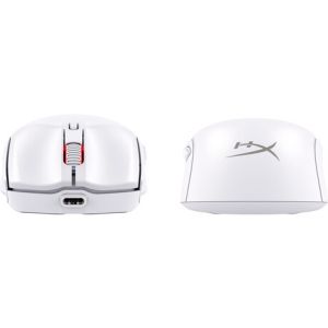 HP HyperX Pulsefire Haste 2 Mini/Herná/Optická/Pre pravákov/26 000 DPI/Drôtová+bezdrôtová/Biela 7D389AA