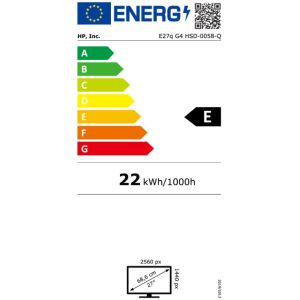HP E27q G4 27" IPS 2560x1440/250/1000/VGA/DP/HDMI 9VG82AA#ABB