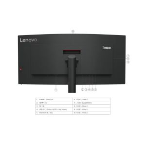 Lenovo ThinkVision/T34w-30/34"/VA/3440x1440/60Hz/6ms/Black/3R 63D4GAT1EU