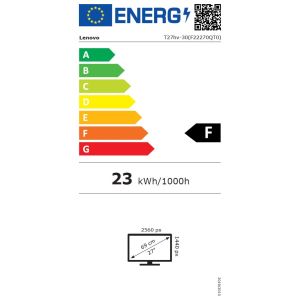 Lenovo ThinkVision/T27hv-30/27"/IPS/QHD/75Hz/4ms/Black/3R 63D6UAT3EU