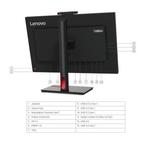 Lenovo ThinkVision/T24v-30/23,8"/IPS/FHD/75Hz/6ms/Black/3R 63D8MAT3EU