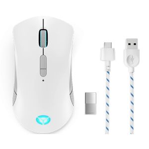 Lenovo Legion M600/Herná/Optická/6 000 DPI/Drôtová+bezdrôtová/Biela GY51C96033