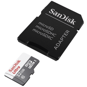 SanDisk Ultra/micro SDHC/32GB/100MBps/UHS-I U1 / Class 10/+ Adaptér SDSQUNR-032G-GN3MA