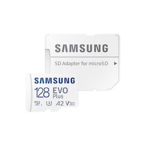 Samsung EVO Plus/micro SDXC/128GB/130MBps/UHS-I U3 / Class 10/+ Adaptér MB-MC128KA/EU