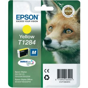 Cartridge Epson T1284, žlutá (yellow), originál