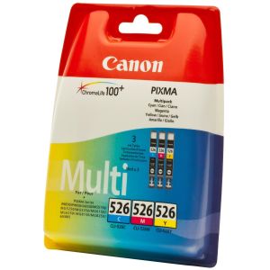 Cartridge Canon CLI-526, CMY, trojbalení, multipack, originál