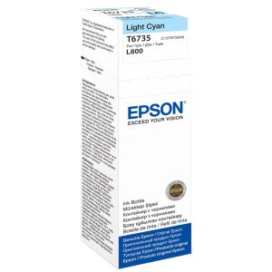 Cartridge Epson T6735, světlá azurová (light cyan), originál
