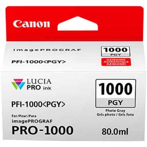 Cartridge Canon PFI-1000PGY, foto šedá (photo gray), originál