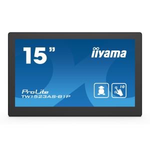 15" iiyama TW1523AS-B1P: IPS, FullHD, capacitive, 10P, 450cd/m2, mini HDMI, WiFi, Android 8.1 TW1523AS-B1P