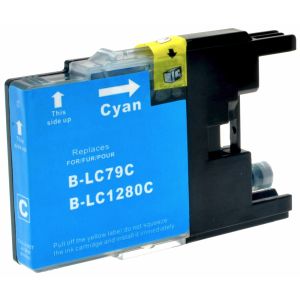 Cartridge Brother LC1280XLC, azurová (cyan), alternativní