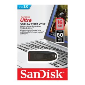 SanDisk Ultra/16GB/100MBps/USB 3.0/USB-A/Černá SDCZ48-016G-U46
