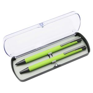 Dárková sada kov mechanická tužka + kuličkové pero ARMI SOFT světle zelená