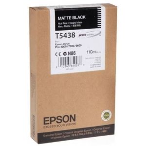 Cartridge Epson T5438, matná černá (matte black), originál