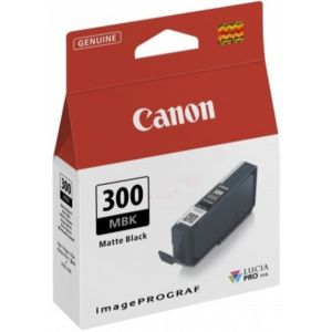Cartridge Canon PFI-300MBK, 4192C001, matná černá (matte black), originál