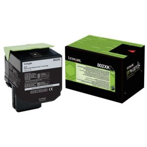 Toner Lexmark 802XK, 80C2XK0 (CX510), černá (black), originál