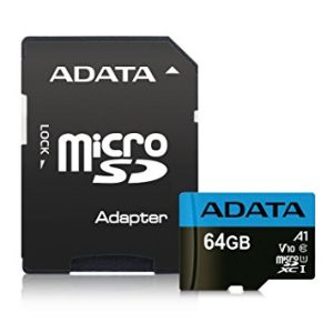 Adata/micro SDHC/64GB/100MBps/UHS-I U1 / Class 10/+ Adaptér AUSDX64GUICL10A1-RA1