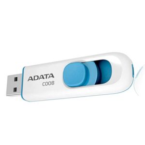 16GB USB ADATA C008  bílo/modrá (potisk) AC008-16G-RWE