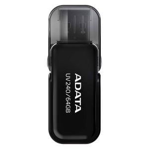 64GB ADATA UV240 USB black  (vhodné pro potisk) AUV240-64G-RBK