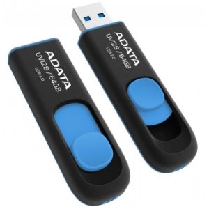 ADATA UV128/64GB/40MBps/USB 3.0/USB-A/Modrá AUV128-64G-RBE