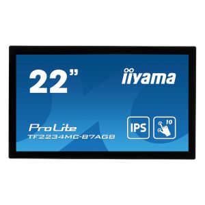22" iiyama TF2234MC-B7AGB: IPS, FullHD, capacitive, 10P, 350cd/m2, VGA, HDMI, DP, IP65, černý TF2234MC-B7AGB
