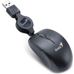 GENIUS Micro Traveler V2/Cestovní/Optická/Drátová USB/Černá 31010125105