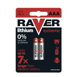 Lithiová baterie RAVER 2x AAA 1321112000
