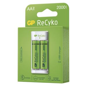 GP nabíječka baterií Eco E211 + 2× AA REC 2000 1604821110