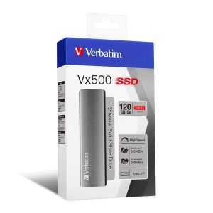Verbatim SSD externí disk Vx500, USB 3.1 gen2, šedý, 120GB 47441