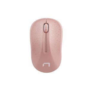 Natec optická myš TOUCAN/1600 DPI/Cestovní/Optická/Bezdrátová USB/Bílá-růžová NMY-1652