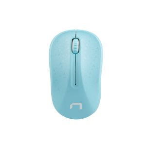 Natec optická myš TOUCAN/1600 DPI/Cestovní/Optická/Bezdrátová USB/Bílá-modrá NMY-1651