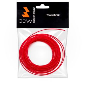 3DW - ABS filament 1,75mm červená, 10m, tisk 220-250°C D11604