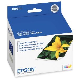 Cartridge Epson T005, barevná (tricolor), originál