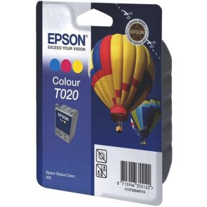 Cartridge Epson T020, barevná (tricolor), originál