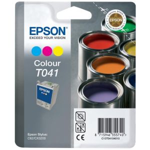 Cartridge Epson T041, barevná (tricolor), originál