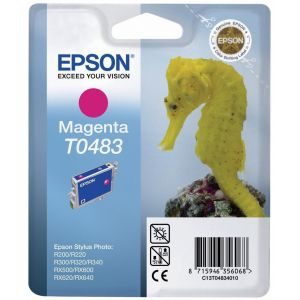 Cartridge Epson T0483, purpurová (magenta), originál