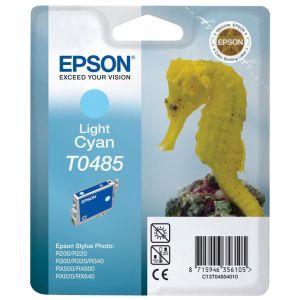 Cartridge Epson T0485, světlá azurová (light cyan), originál
