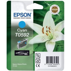 Cartridge Epson T0592, azurová (cyan), originál