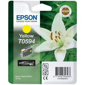 Cartridge Epson T0594, žlutá (yellow), originál