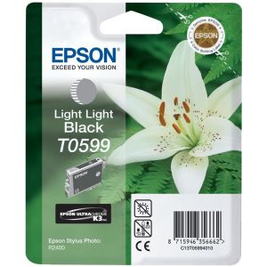 Cartridge Epson T0599, světlá černá (light black), originál