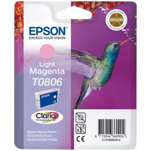Cartridge Epson T0806, světlá purpurová (light magenta), originál