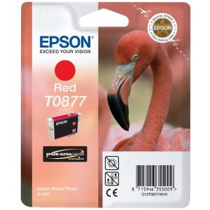 Cartridge Epson T0877, červená (red), originál