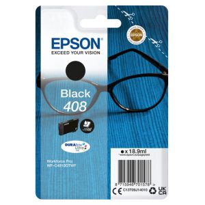 Cartridge Epson 408, C13T09J14010, T09J140, černá (black), originál