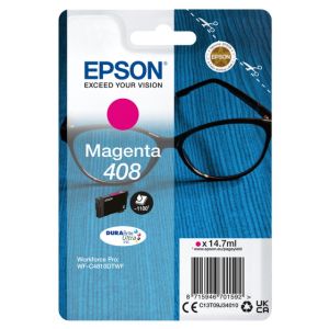 Cartridge Epson 408, C13T09J34010, T09J340, purpurová (magenta), originál