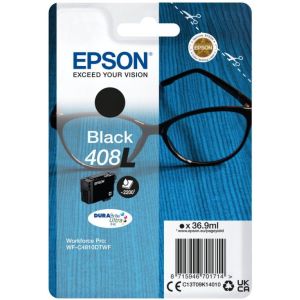Cartridge Epson 408L, C13T09K14010, T09K140, černá (black), originál