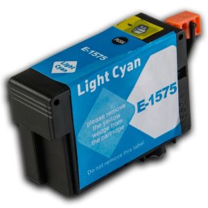 Cartridge Epson T1575, světlá azurová (light cyan), alternativní