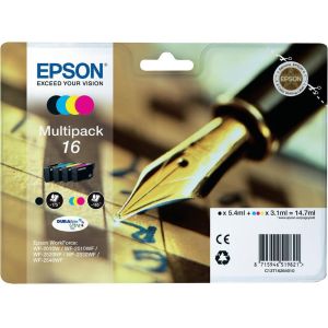 Cartridge Epson T1626 (16), CMYK, čtyřbalení, multipack, originál